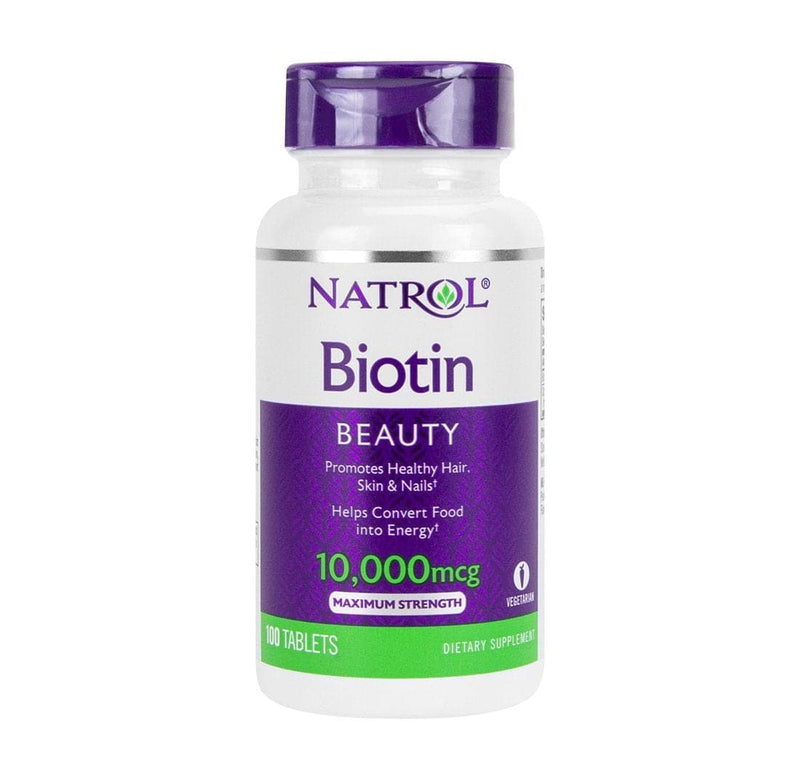 Viên uống hỗ trợ mọc tóc Natrol Biotin Beauty 10000 mcg (100 viên)