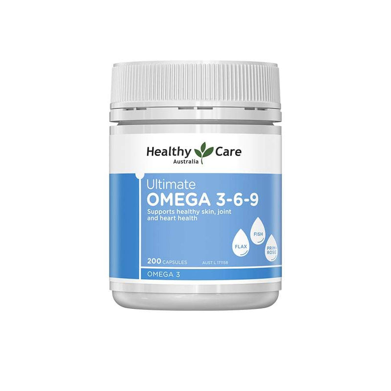 Dầu cá Healthy Care Ultimate Omega 3-6-9 hỗ trợ tim mạch & huyết áp (200 viên)