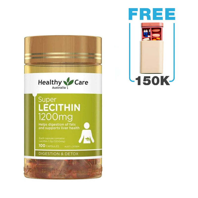 Viên Uống Mầm Đậu Nành Super Lecithin 1200Mg Healthy Care (100 viên)