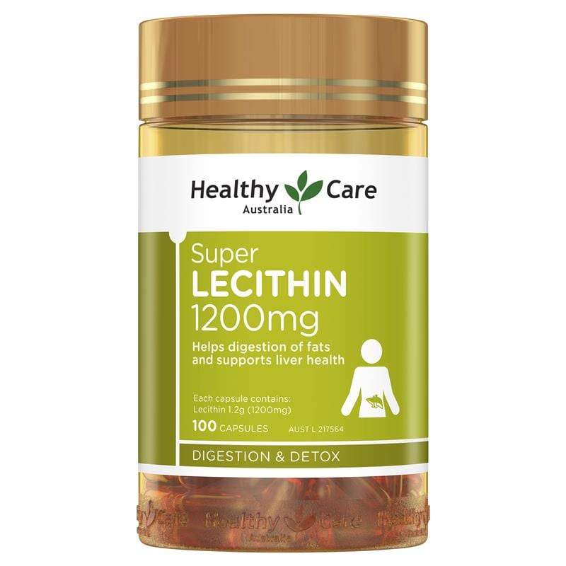 Viên Uống Mầm Đậu Nành Super Lecithin 1200Mg Healthy Care (100 viên)