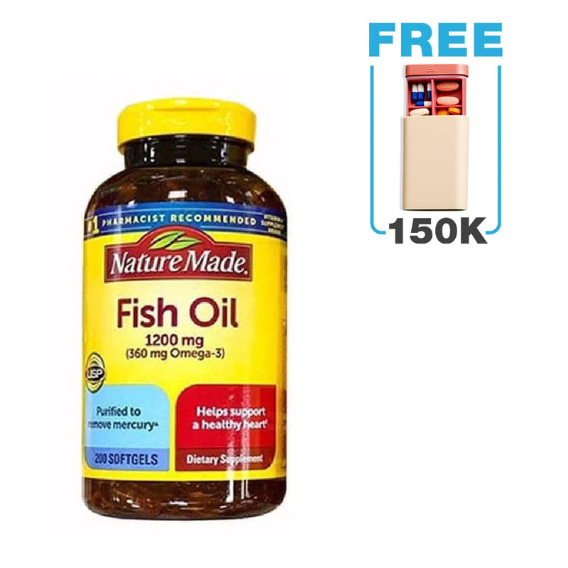 Dầu Cá Nature Made Fish Oil 1200mg Omega 3 (200 viên)