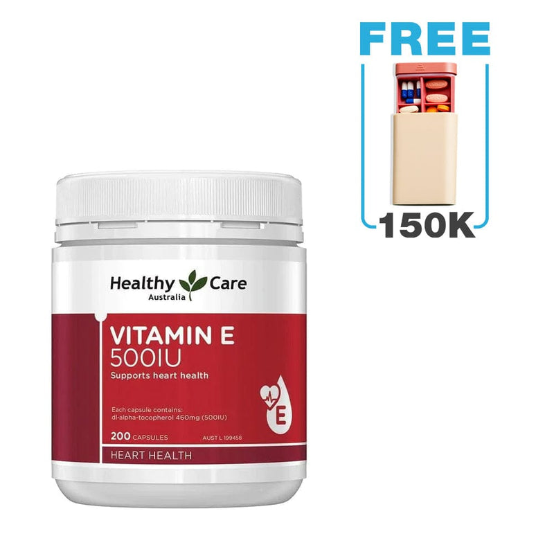 Viên uống bổ sung Vitamin E 500IU Healthy Care (200 viên)