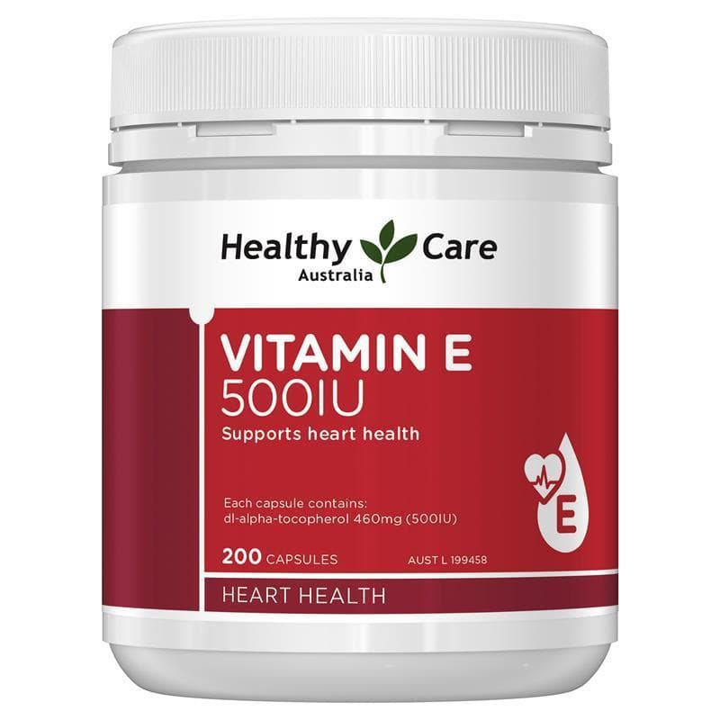Viên uống bổ sung Vitamin E 500IU Healthy Care (200 viên)