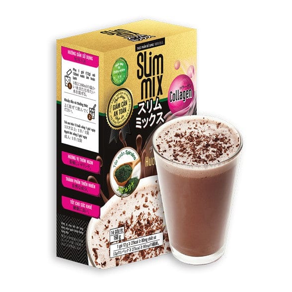 Trà giảm cân SLIM MIX - Trà Sữa Collagen Công Nghệ Nhật Bản