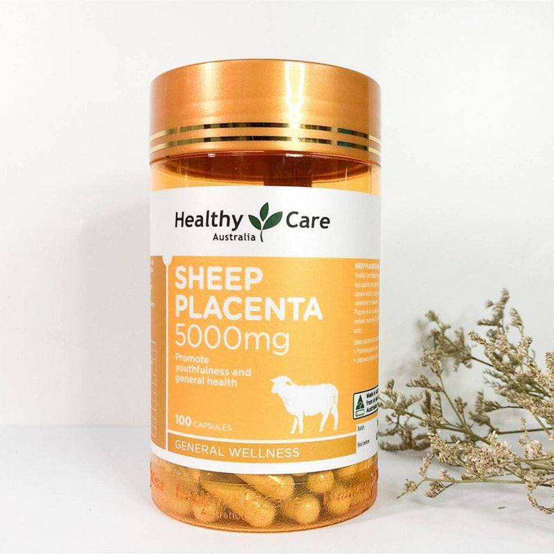 Viên uống Nhau thai Cừu Healthy Care Sheep Placenta 5000mg (100 viên)