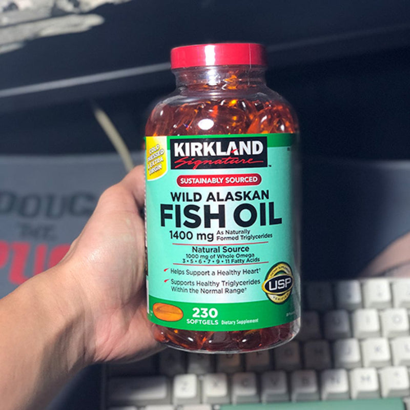 Dầu cá Kirkland Wild Alaskan Fish Oil 1400mg (230 viên)