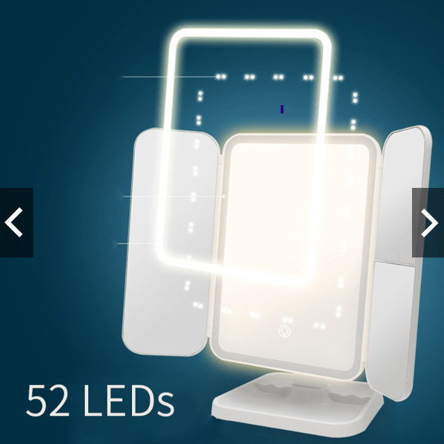 Gương trang điểm đèn LED cảm ứng 3 màu