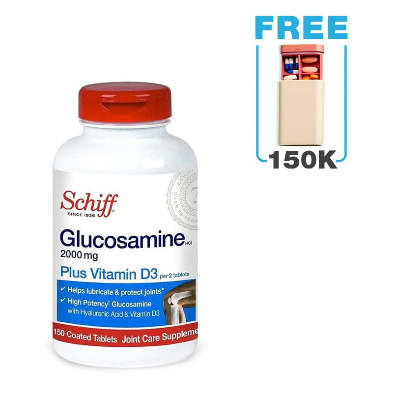 Viên Uống Hỗ Trợ Xương Khớp Schiff Glucosamine 2000mg Plus Vitamin D3 (150 Viên)