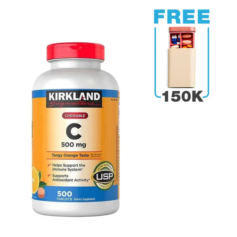 Viên ngậm bổ sung Vitamin C Kirkland Chewable C 500mg (500 viên)