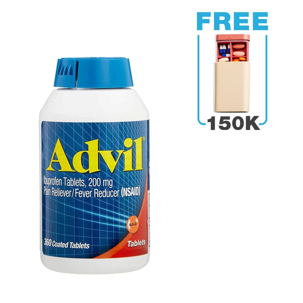 Viên uống giảm đau hạ sốt Advil Ibuprofen 200mg (360 viên)
