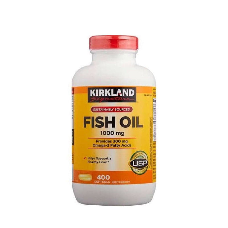 Dầu Cá Omega 3 Kirkland Signature Fish Oil 1000mg (400 Viên)